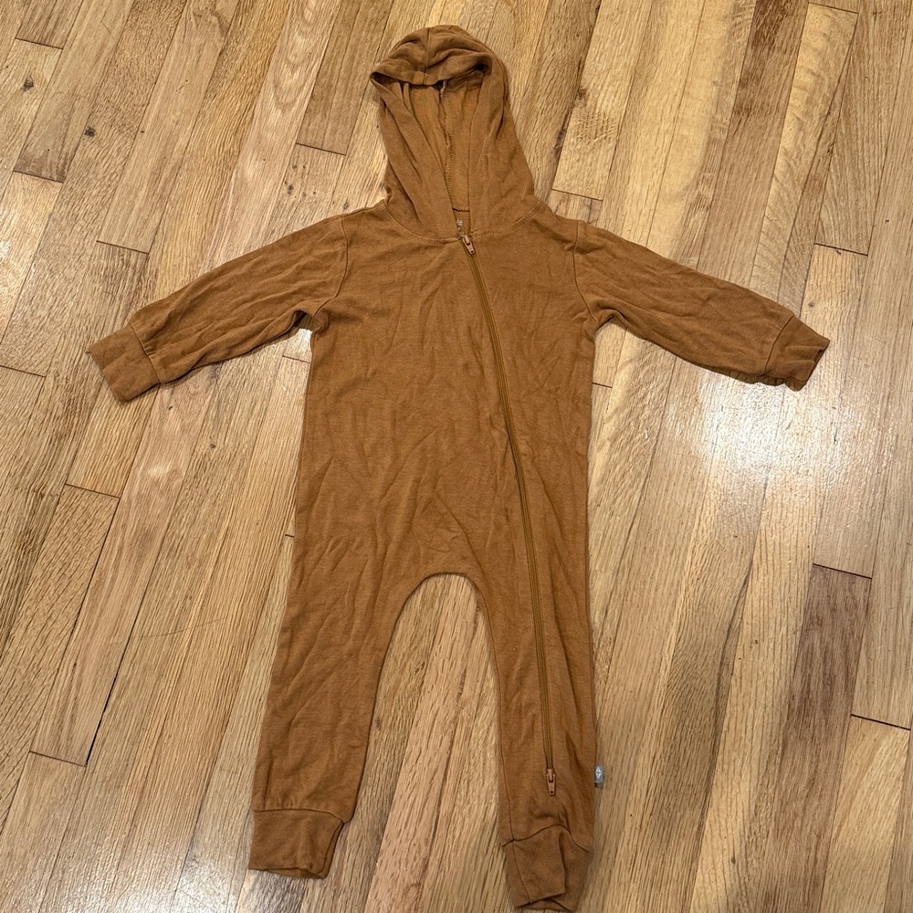 Kyte BABY Bamboo Jersey Hooded Zippered Romper